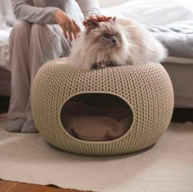 Legowisko dla zwierzat Curver Cozy KNIT pet bed Bezowy (7290106931695) (955555909146514) - Outlet - obraz 4