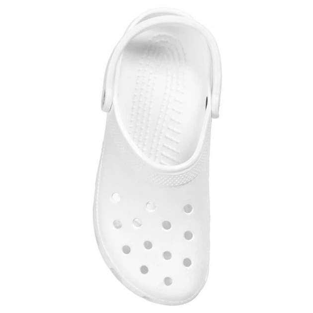 Жіночі крокси Crocs White Classic Clog (40-41, Білі) - зображення 7