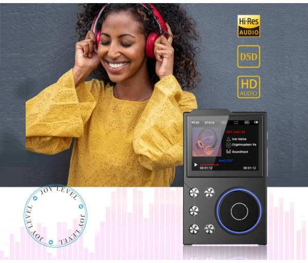 MP3-плеєр Hi-Fi AUDIO FM радіо Bluetooth DSD256 - підтримка Еквалайзера Line-Out та Диктофону пам'ять до 256 ГБ - Колір Металік-Темний - зображення 6