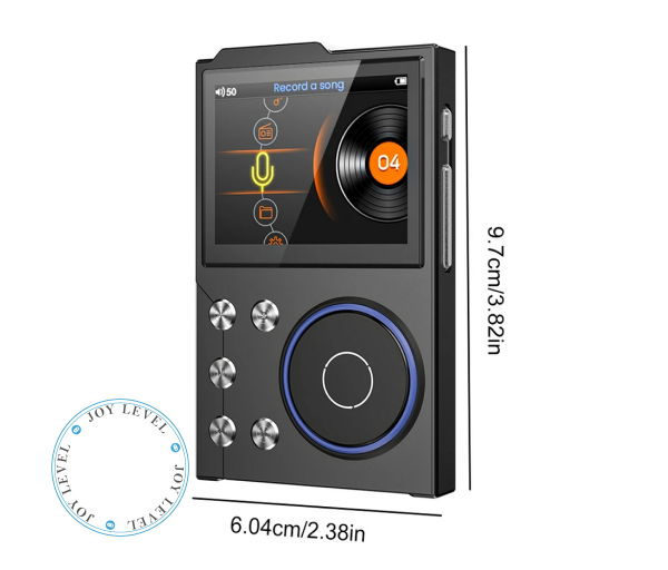MP3-плеєр Hi-Fi AUDIO FM радіо Bluetooth DSD256 - підтримка Еквалайзера Line-Out та Диктофону пам'ять до 256 ГБ - Колір Металік-Темний - зображення 7