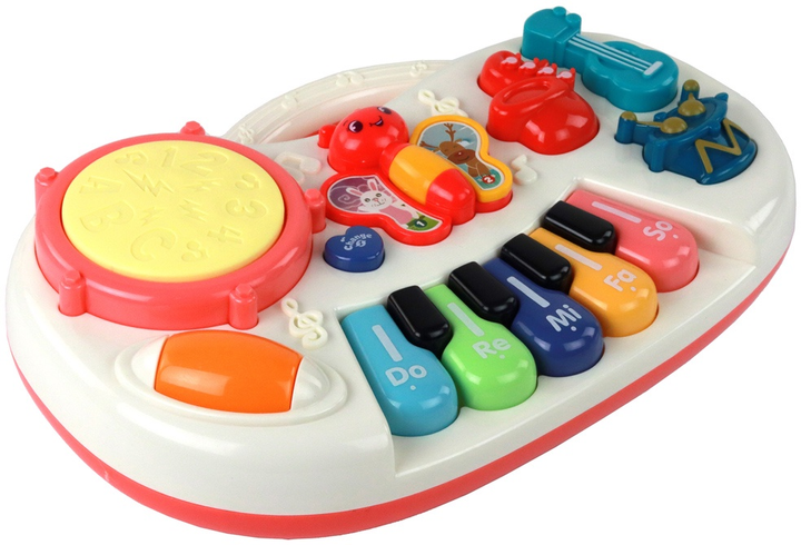 Pianinko edukacyjne Lean Toys Instrumenty z bębnem 17267 (5905991000907) - obraz 4