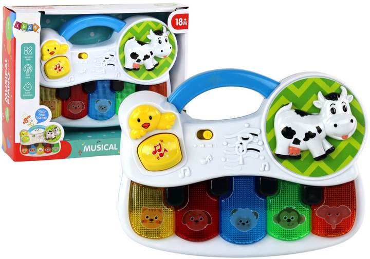 Піаніно для малюка Lean Toys Звірятка 17547 (5905991003960) - зображення 2