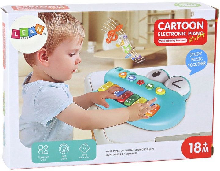 Піаніно навчальне музичне Lean Toys Крокодил Зелений 17674 (5905991005247) - зображення 1