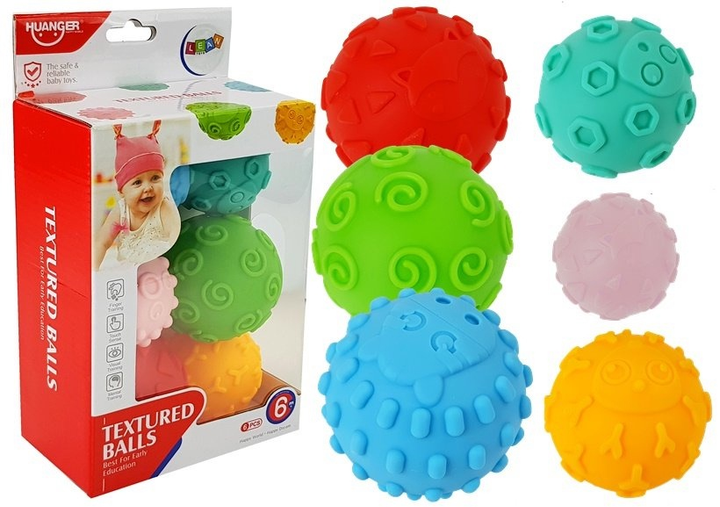 Сенсорні кульки LEAN Toys 6 шт 7157 (5904665996171) - зображення 2