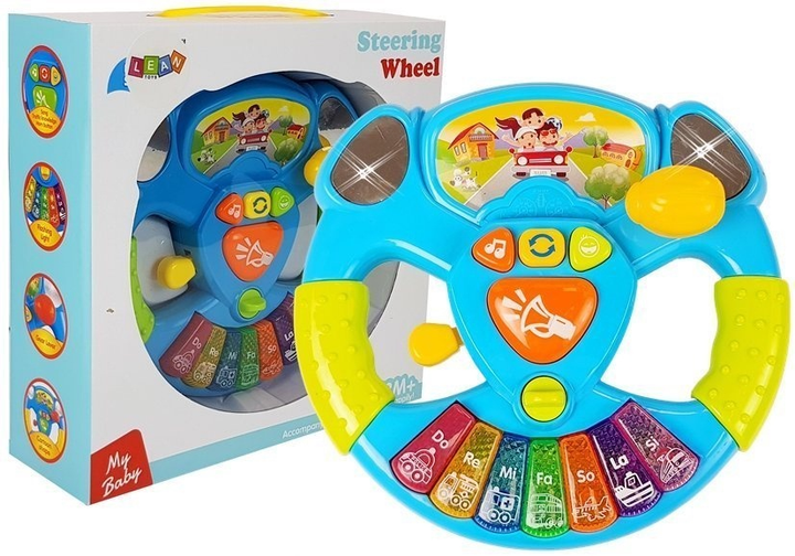 Інтерактивне кермо з піаніно LEAN Toys 7588 (5904665996348) - зображення 2