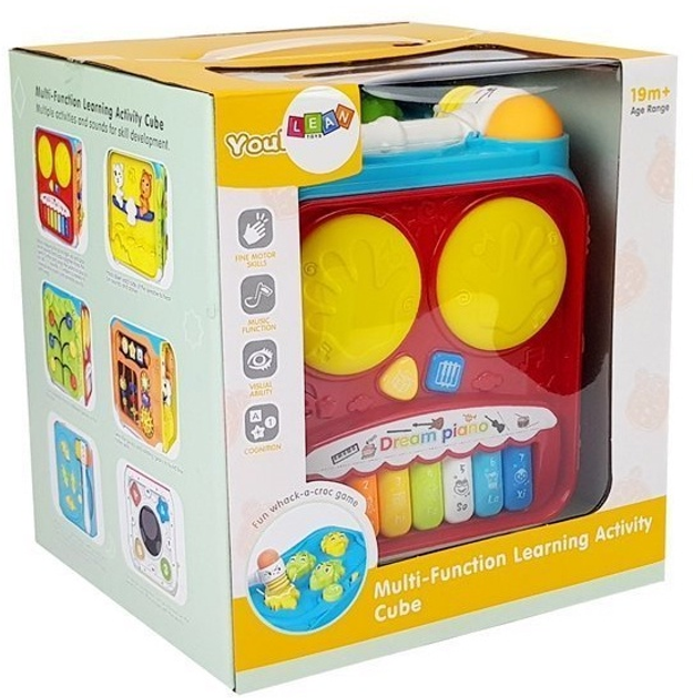 Sorter edukacyjny dla niemowląt LEAN Toys z dźwiękami i światłami 8303 (5903802456820) - obraz 1