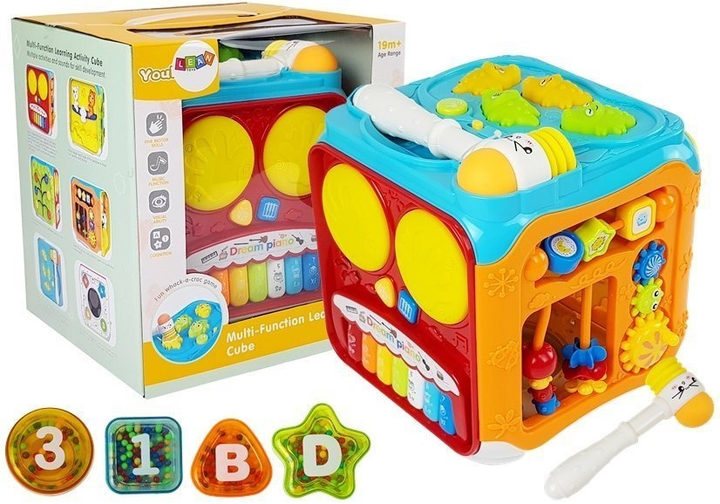 Sorter edukacyjny dla niemowląt LEAN Toys z dźwiękami i światłami 8303 (5903802456820) - obraz 2