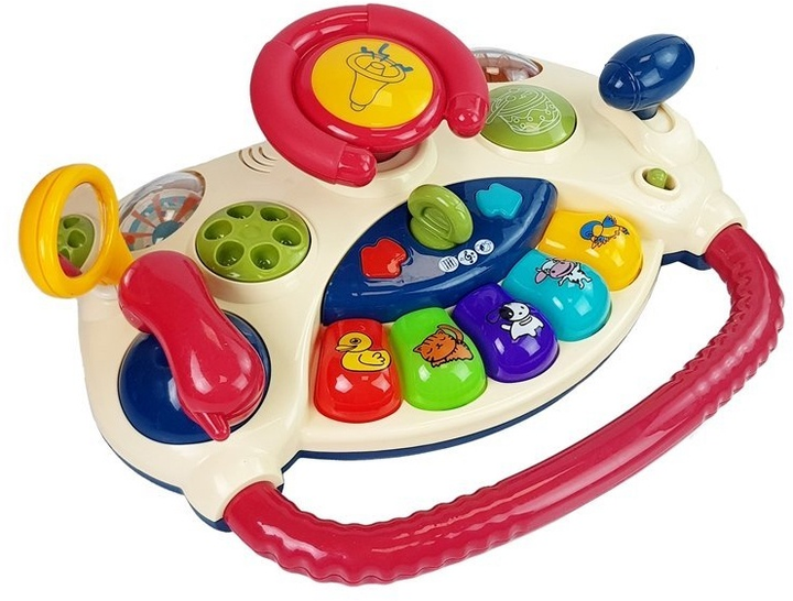 Kierownica interaktywna LEAN Toys z pianinkiem i odgłosami zwierząt 8493 (5903802458824) - obraz 4