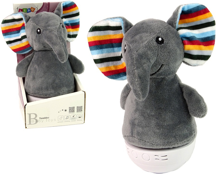 Іграшка LEAN Toys Слоненя світлом і музикою сірий 13864 (5905515359283) - зображення 2
