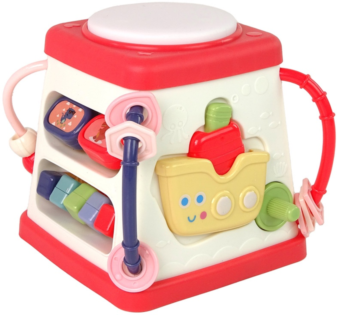 Kostka edukacyjna dla niemowląt LEAN Toys z wesołymi melodiami i światłami 15142 (5905515355261) - obraz 4