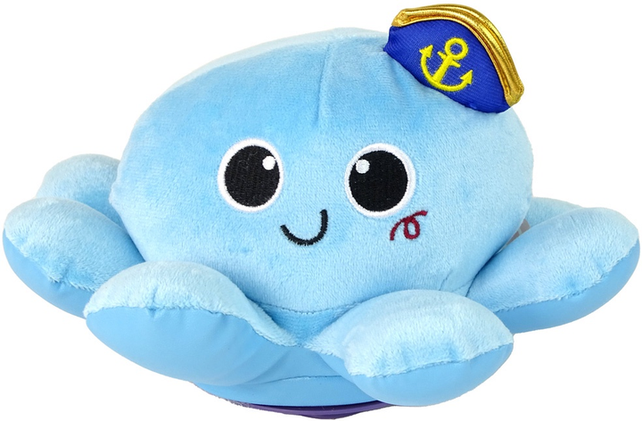 Maskotka interaktywna LEAN Toys Ośmiornica z dźwiękami i światłami Niebieska 15369 (5905515357555) - obraz 3
