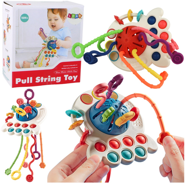 Розвиваюча сенсорна іграшка LEAN Toys з прорізувачем для немовлят кольорова 15658(5905679071830) - зображення 2
