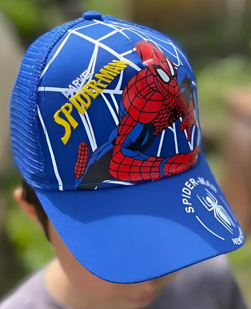 Кепка бейсболка для мальчика с сеточкой Человек-паук Spider-man синяя дышащая Korni 50-56 (SVS) - изображение 3