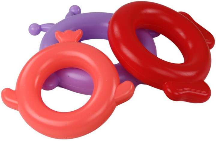 Piramidka z układankami LEAN Toys Żyrafa 8 kółek Kolorowa 17540 (5905991003892) - obraz 5