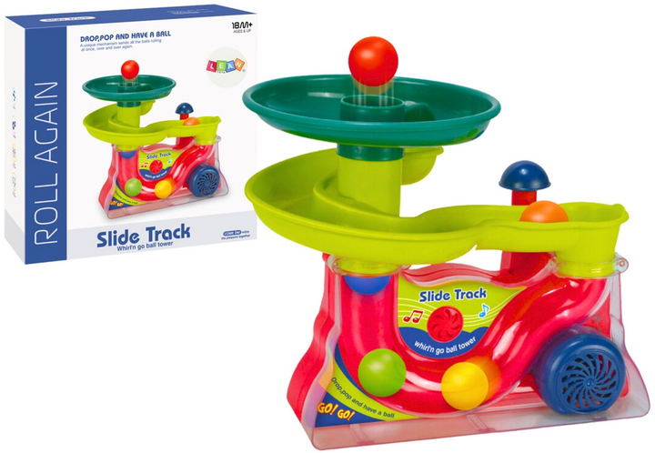 Tor dla piłek LEAN Toys z dźwiękami Kolorowy 20538 (5905991028246) - obraz 2