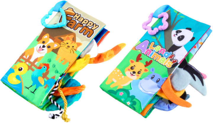 М'яка сенсорна книга LEAN Toys 4 шт 22888 (5905991052371) - зображення 3