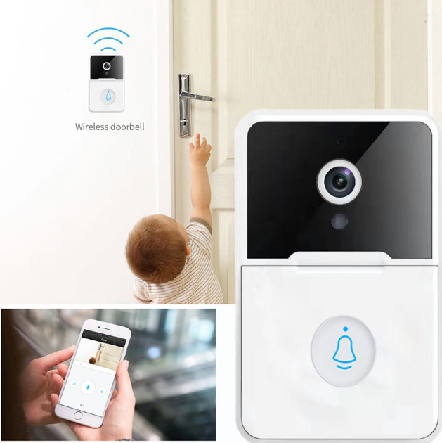 Умный беспроводной дверной звонок с камерой wifi видеодомофон smart видеозвонок домофон - Фото 3 Умный беспроводной дверной звонок с камерой wifi видеодомофон smart видеозвонок домофон - изображение 3