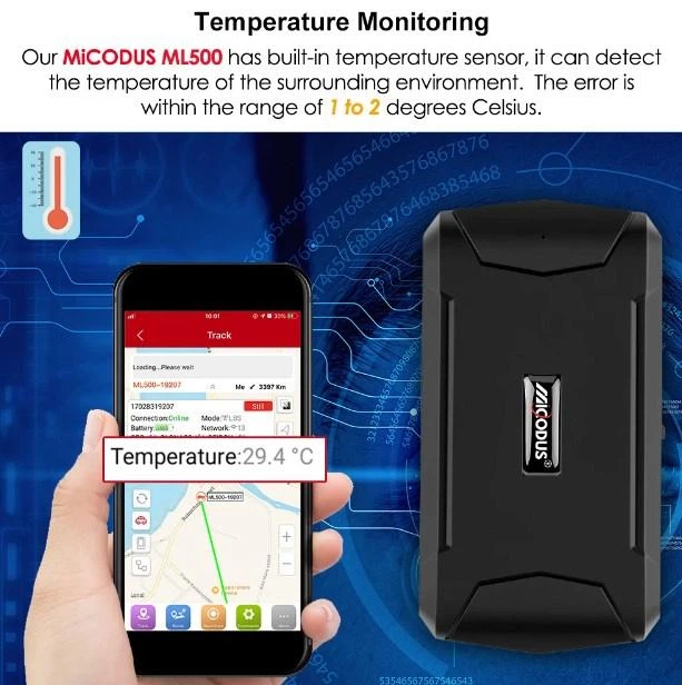 ML500 портативний GPS GSM GPRS трекер-локатор реального часу, з магнітом 5000mah до 90 днів - зображення 4