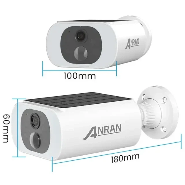 Уличная Wi-Fi IP камера ANRAN C3 2K 3MP с солнечной панелью, ночной подсветкой, датчиком движения - изображение 4