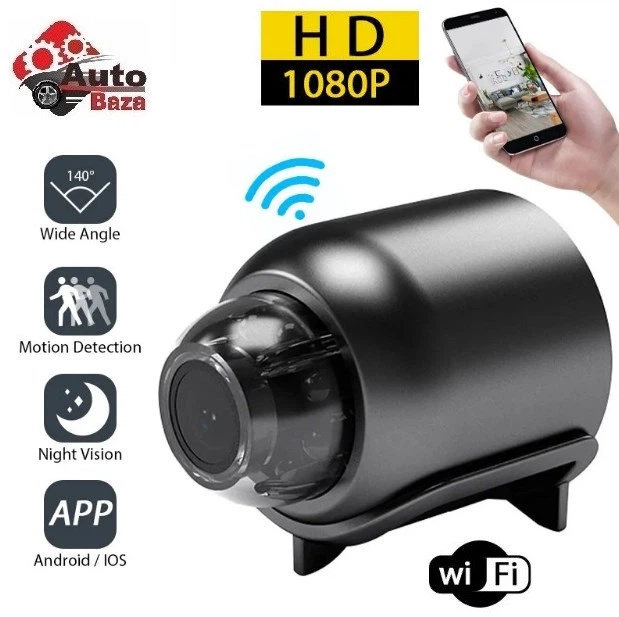 Мини камера X5 Mini camera беспроводная WiFI (с датчиком движения ночная съемка) - Фото 1 Мини камера X5 Mini camera беспроводная WiFI (с датчиком движения ночная съемка) - изображение 1