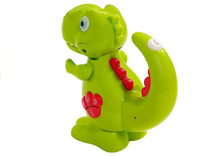 Інтерактивна іграшка LEAN Toys Ревучий динозавр Зелений 5598 (5905991031963) - зображення 4