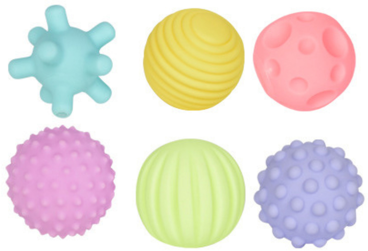 Сенсорні м'ячі для дітей LEAN Toys різнокольорова 6 шт 25052 (5905991061120) - зображення 3