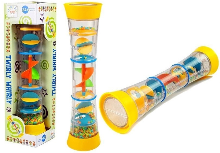 Grzechotka LEAN Toys Twirly z labiryntem I kulkami 4837 (5907625586658) - obraz 2