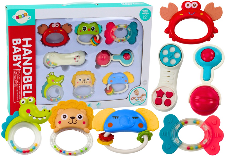 Набір брязкалець та прорізувачів LEAN Toys Тварини 8 шт 20141 (5905991023258) - зображення 2