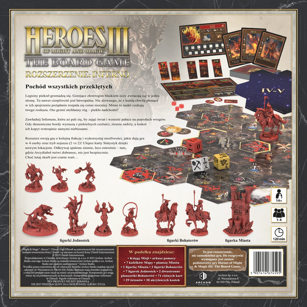 Доповнення до настільної гри Archon Studio Heroes of Might and Magic III: Inferno (польське видання) (5901414674595) - зображення 4