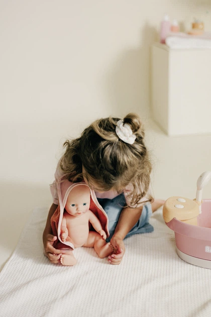 Ванна для пупса Smoby Toys Бебі Ньорс з електричним душем та підсвічуванням з аксесуарами (7600220386) (3032162203866) - зображення 10
