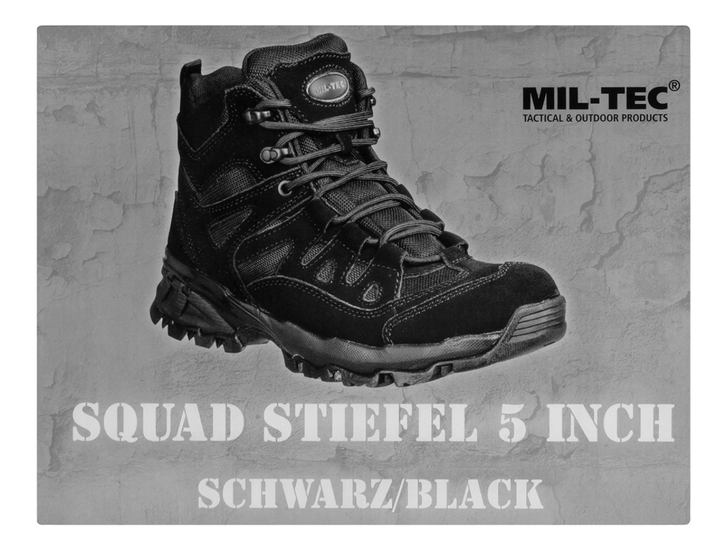Берці MIL-TEC SQUAD 5 Black 39 - изображение 12