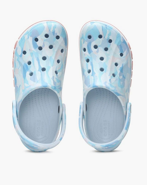 Чоловічі крокси Crocs Bayaband Bubble Camo Clog Mineral Blue (46-47, бірюзовий) - зображення 9