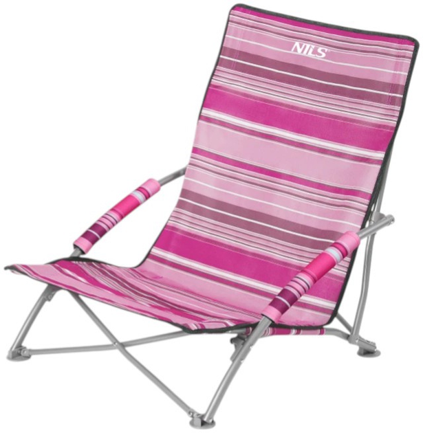 Krzeslo plażowe Nils NC3035 Różowe (5908261682315) - obraz 2