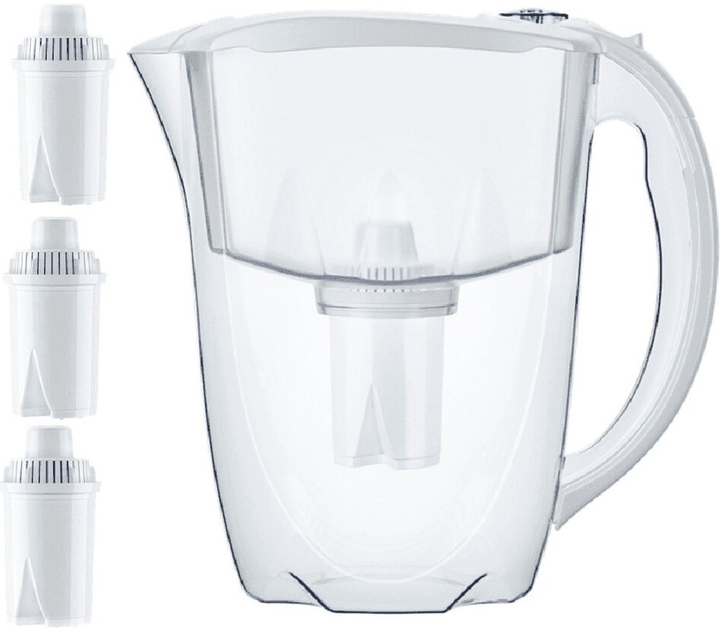 Фільтр-глечик Aquaphor Ideal Білий + 3 картриджа B15 - зображення 1