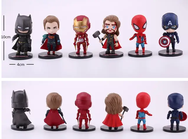 Набор фигурок конструктор Марвел Marvel Captain America Spider-Man Мстители Бетмен Hero Set 6 штук (AN)716 - изображение 2