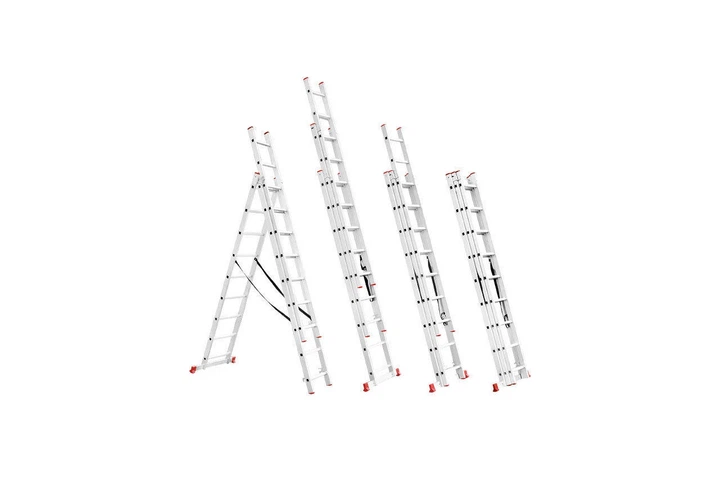 Лестница 3-х раскладная Intertool 5926 мм х 3x9 ступеней (LT-0309) - изображение 2