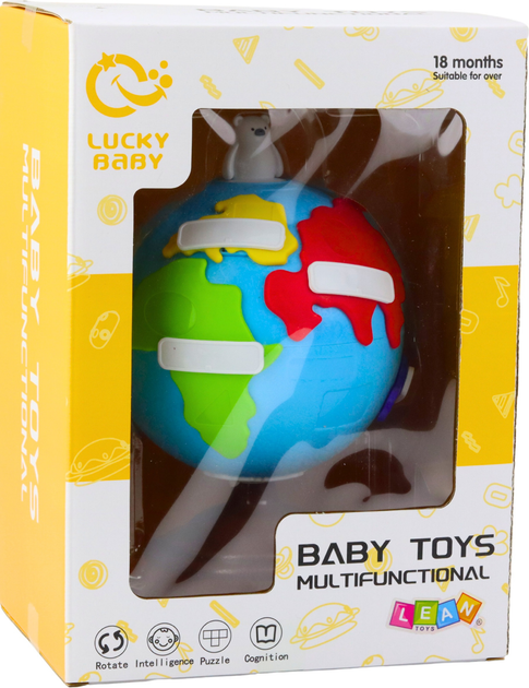 Globus LEAN Toys kontynenty oborotowe dla malucha 22859 (5905991052081) - obraz 1