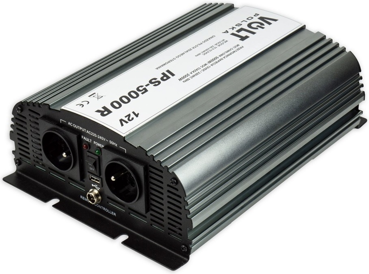 Перетворювач напруги Volt Polska IPS 5000 R 12VDC/230VAC 2500W (3IR500012R) - зображення 1