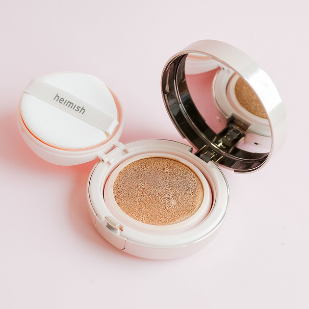Podkład rozświetlający Heimish Artless Perfect Cushion SPF 50 w kompakcie 21 Light Beige 13 g (8809481760470) - obraz 7