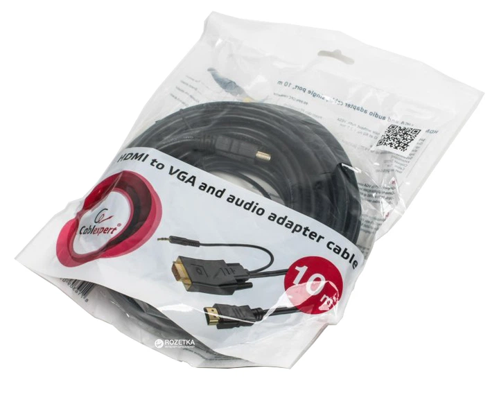 Адаптер Cablexpert HDMI to VGA and audio 10 м (AHDMIVGA0310M
