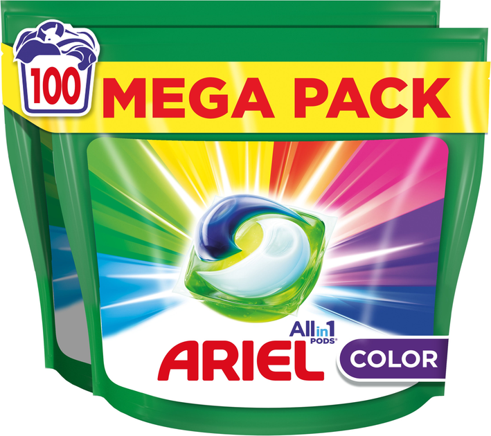 Kapsułki do prania Ariel Pods All-in-1 Color 100 szt (8700216580885) - obraz 1