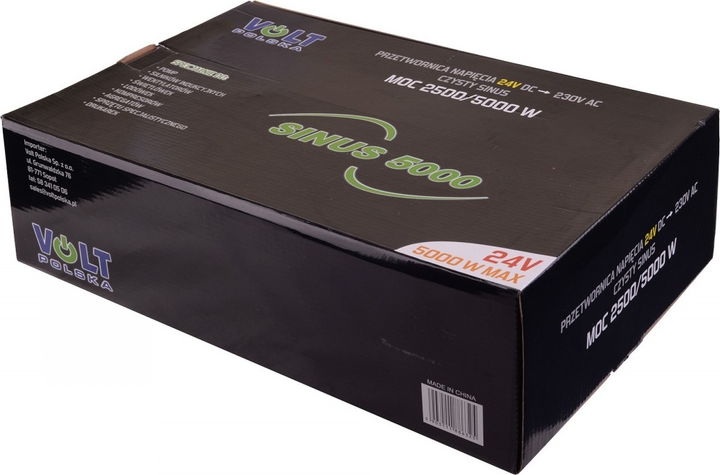 Przetwornica napięcia Volt Polska SINUS 5000 24VDC/230VAC 2500W (3SIP500024) - obraz 6