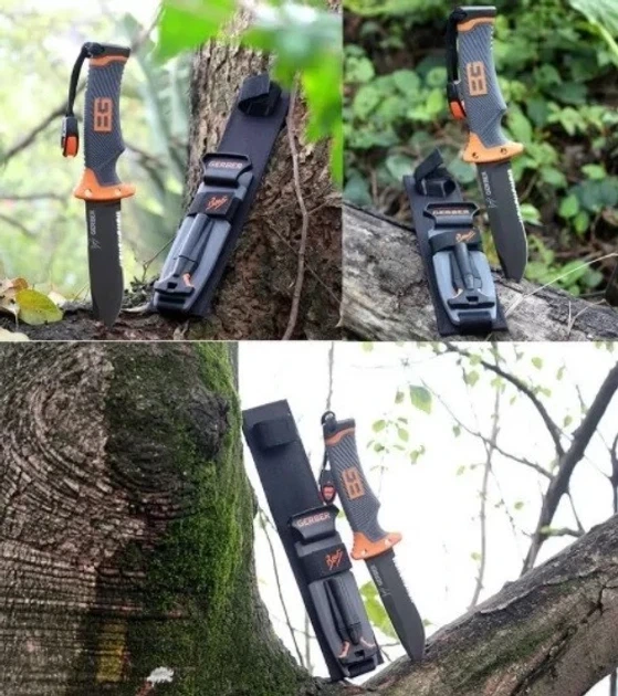 Ніж Gerber Bear Grylls Ultimate з вогнищем і компасом для виживання - Фото 2 Ніж Gerber Bear Grylls Ultimate з вогнищем і компасом для виживання - зображення 2