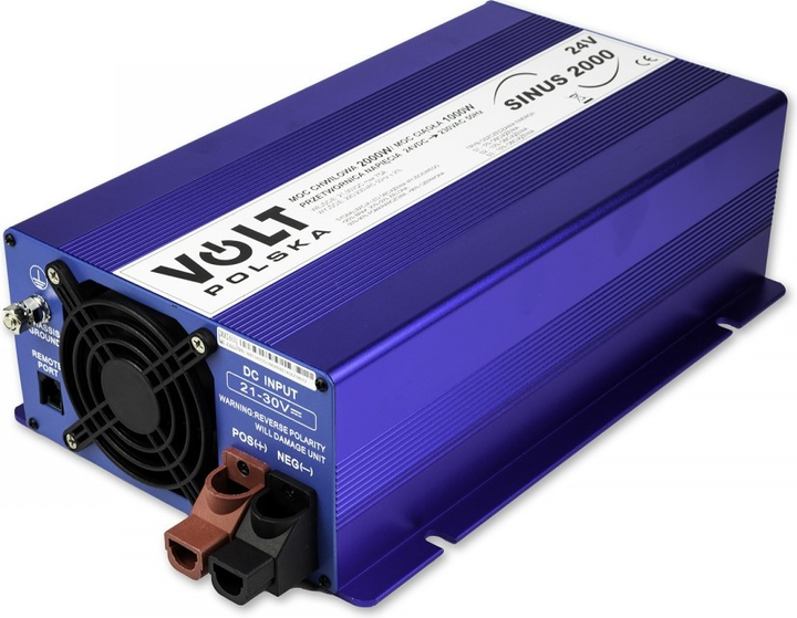 Przetwornica napięcia Volt Polska Sinus Eco 2000 24VDC/230VAC 1000W (3SIPS20002) - obraz 2