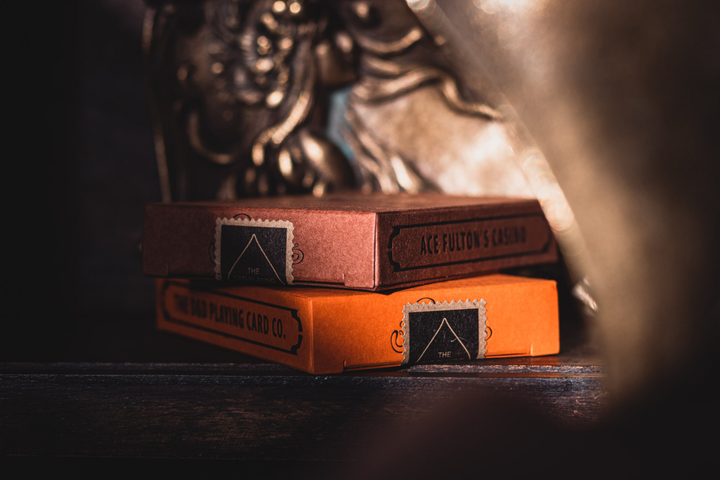 Карти гральні Ace Fulton's Casino, Vintage Back - Orange - зображення 4