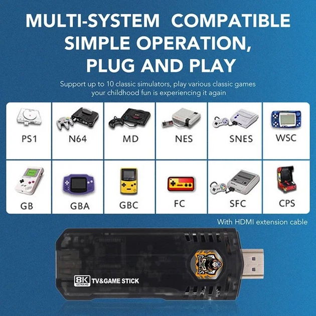 Игровая приставка Game Box X8 8K/5G 64GB + 2 джойстика Черная (M98-X8) - изображение 11