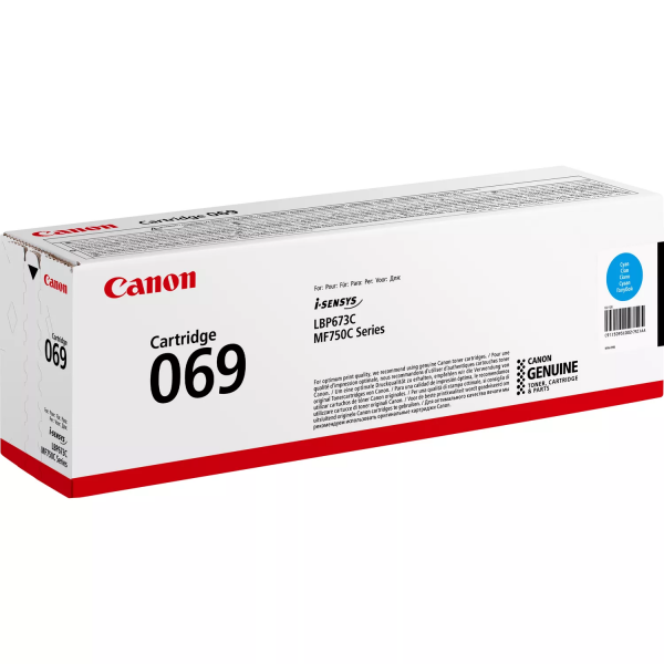 Картридж Canon 069 MF752Cdw/MF754Cdw/LBP673Cdw Cyan (1900 стр) 5093c002 - зображення 2