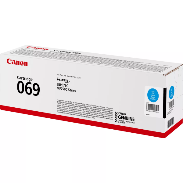 Картридж Canon 069 MF752Cdw/MF754Cdw/LBP673Cdw Cyan (1900 стр) 5093c002 - зображення 3