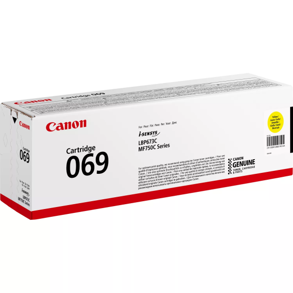 Картридж Canon 069 MF752Cdw/MF754Cdw/LBP673Cdw Yellow (1900 стр) 5091c002 - изображение 2