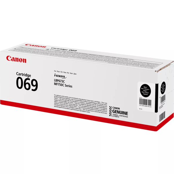 Картридж Canon 069 MF752Cdw/MF754Cdw/LBP673Cdw Black (2100 стор) 5094c002 - зображення 3
